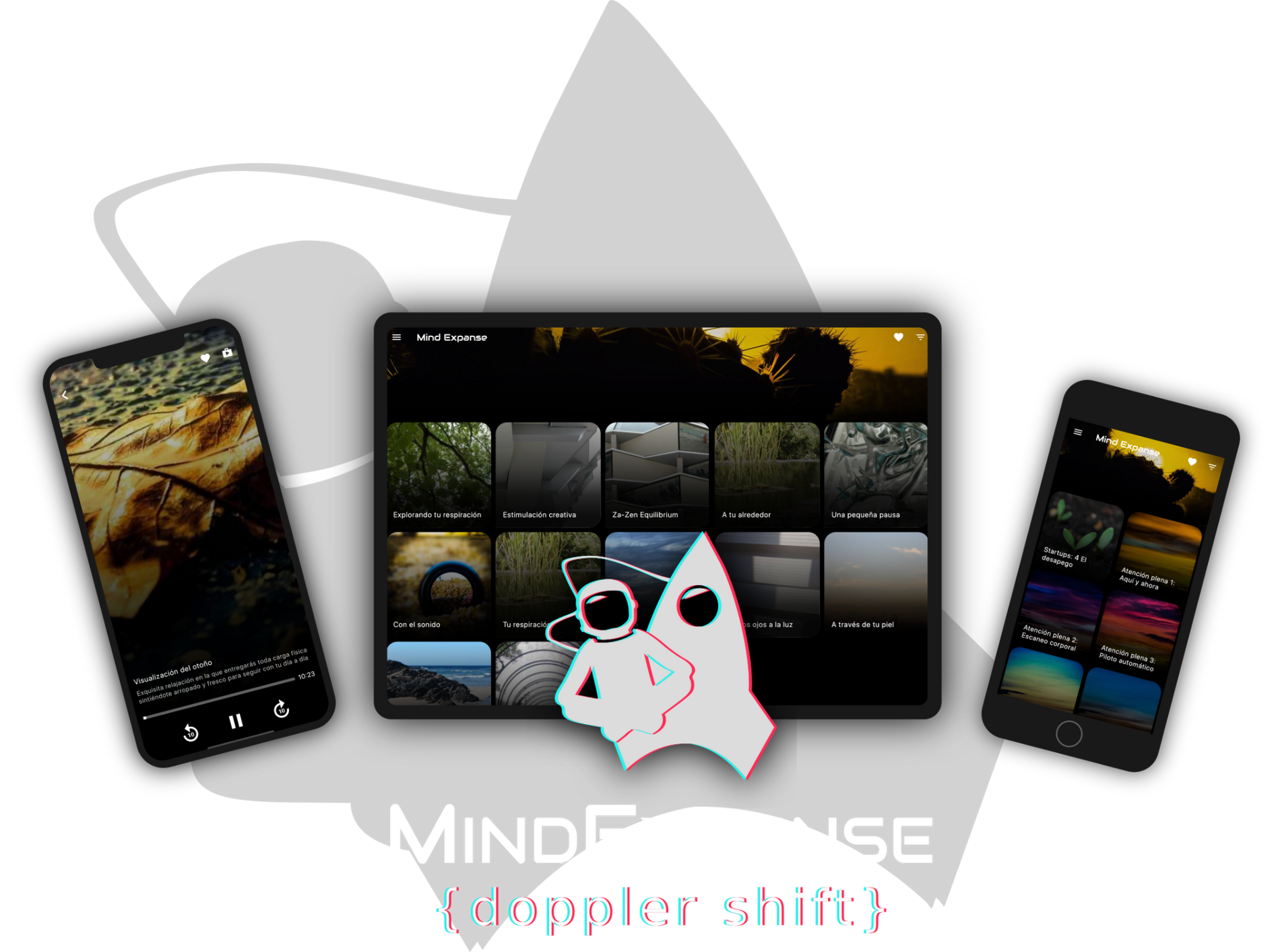 Logo y pantalla de la app